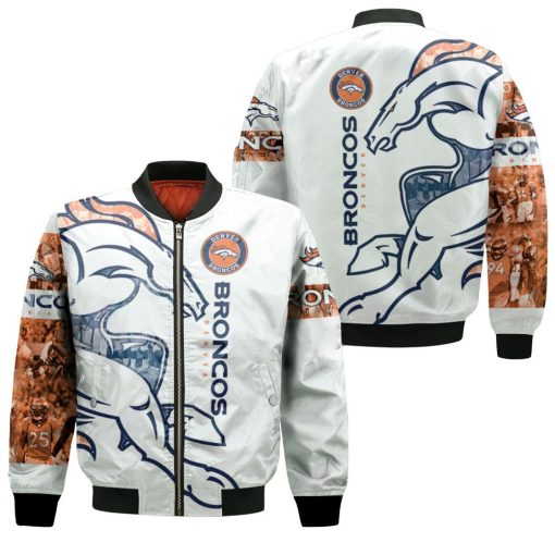 Denver Broncos Nfl For Broncos Fan 3d Jersey Bomber Jacket