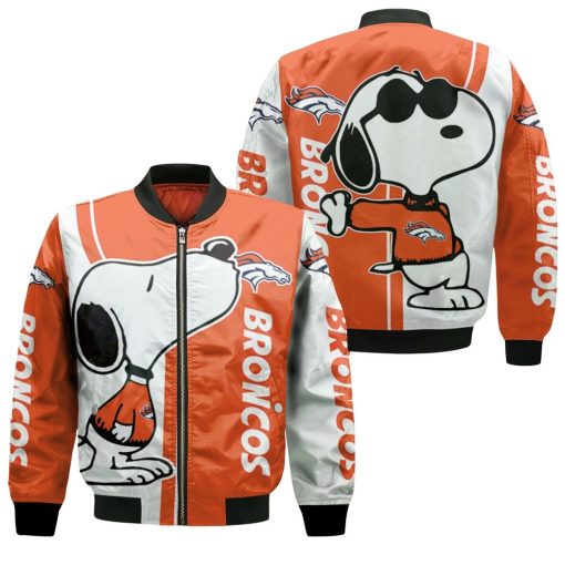 Denver Broncos Snoopy Lover 3d Printed Bomber Jacket