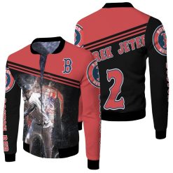 Derek Jeter Boston Red Sox Fleece Bomber Jacket