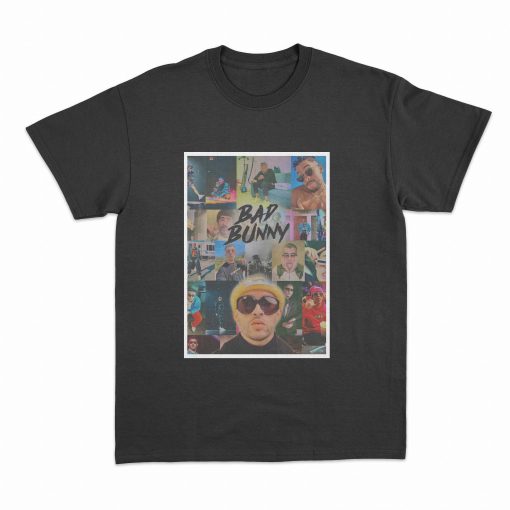 Design Bad Bunny Collage Retro Illustration Unisex T-Shirt