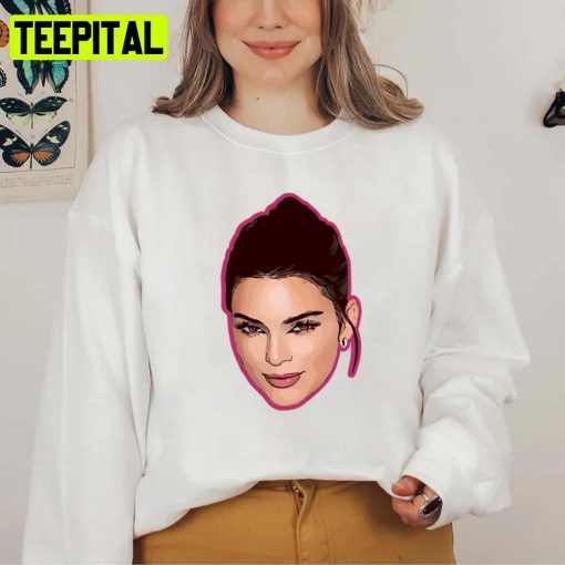 Design Of Kendall Jenner Cute Face Kardashian Unisex T-Shirt