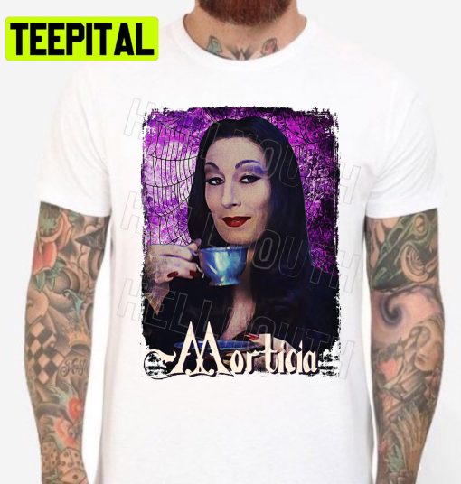 Design The Addams Family Morticia Addams White Anjelica Huston Grunge 90’s Halloween Trending Unsiex T-Shirt