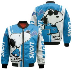 Detroit Lions Snoopy Lover 3d Printed Bomber Jacket