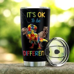 Dinosaur Autism Stainless Steel Cup