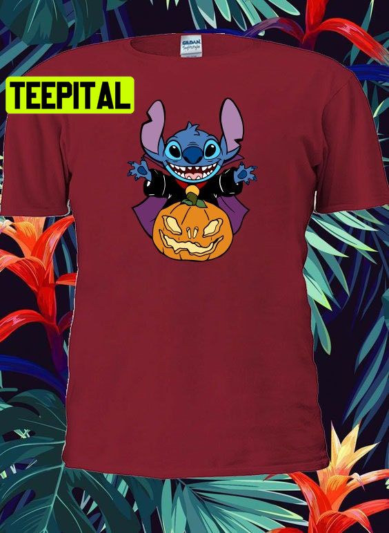 Disney Stitch Pumpkin HalloweenTrending Unisex Shirt