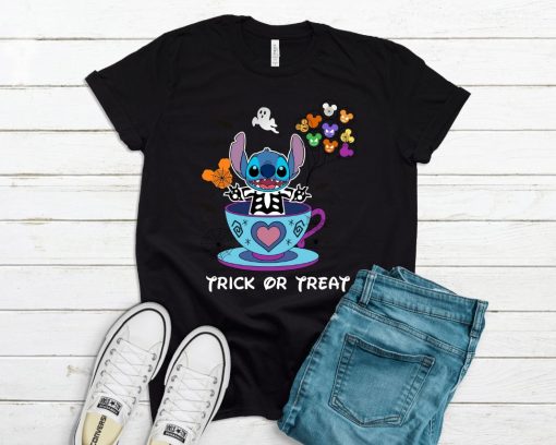 Disney Stitch Trick Or Treat Shirt