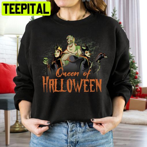 Disney Villains Halloween Queen Of Halloween Trending Unisex Shirt