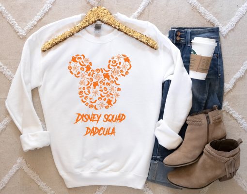 Disneyland Boo Family Matching Mickey Spooky Custom Pumpkin Halloween Unisex Sweatshirt