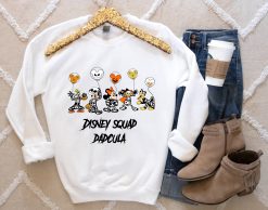 Disneyland Skeleton Family Matching Spooky Custom Pumpkin Halloween Unisex Sweatshirt