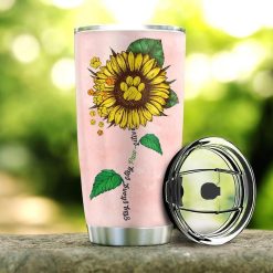 Dog Sunflower Stainless Steel Cup