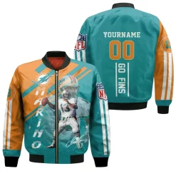 Dolphins Dan Marino 3d Personalized Bomber Jacket