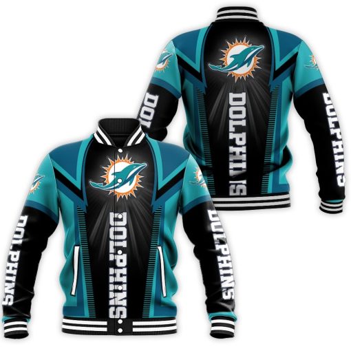 Dolphins For Fans Baseball Jacket