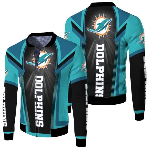 Dolphins For Fans Fleece Bomber Jacket