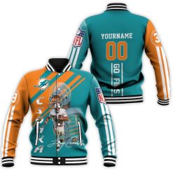 Dolphins Larry Csonka 3d Baseball Jacket