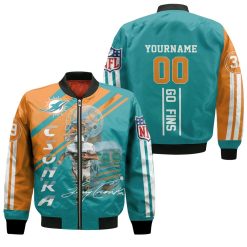 Dolphins Larry Csonka 3d Bomber Jacket