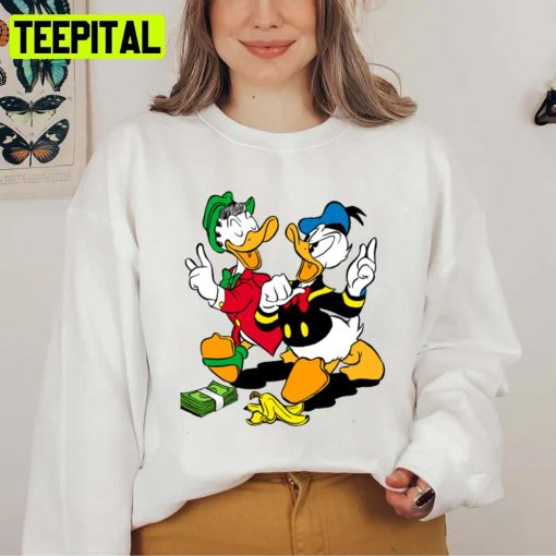 Donald Duck Family Donald Duck Illustration Unisex Sweatshirt