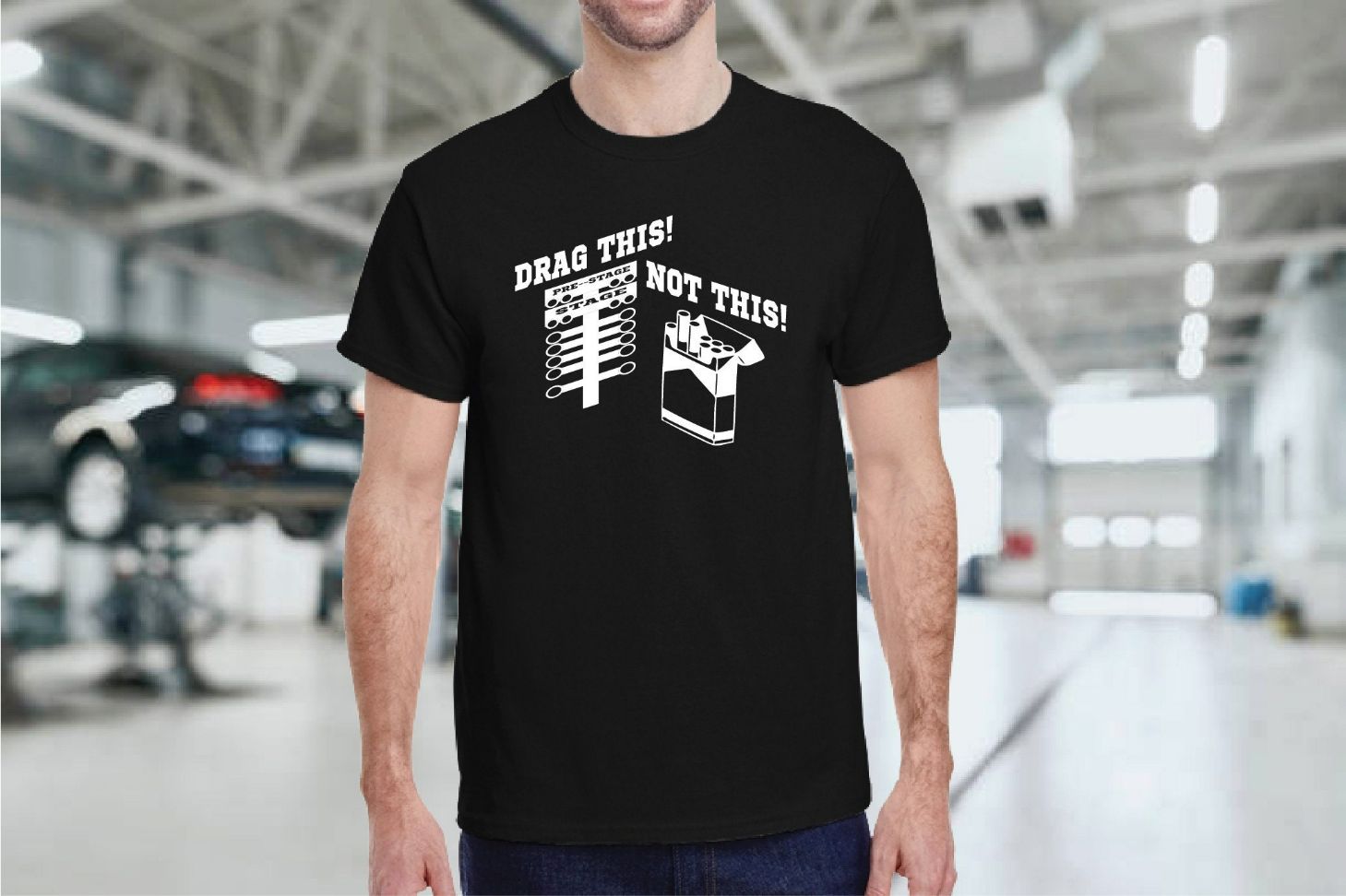 Drag Racing  Anti Smoking Custom T-Shirt