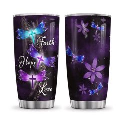 Dragonfly Faith Stainless Steel Cup