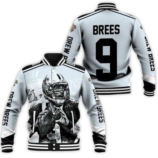 Drew Brees New Orleans Saint Signature Baseball Jacket