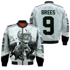 Drew Brees New Orleans Saint Signature Bomber Jacket