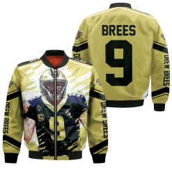 Drew Brees New Orleans Saints Artwork Bomber Jacket