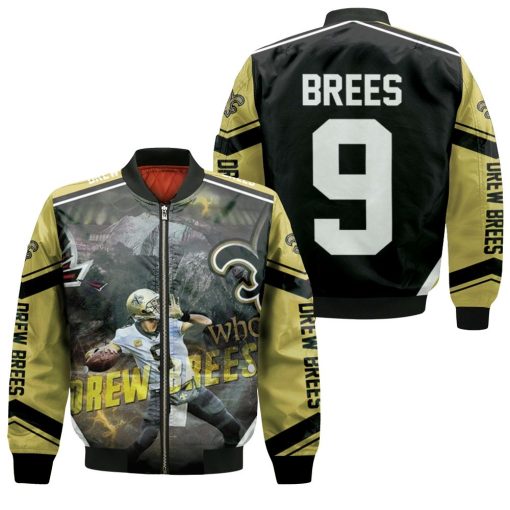 Drew Brees New Orleans Saints Atlanta Falcon Gameday Bomber Jacket