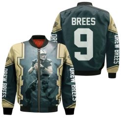 Drew Brees New Orleans Saints Dark Bomber Jacket