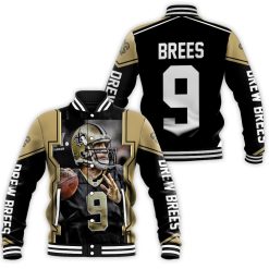 Drew Brees New Orleans Saints History Baseball Jacket