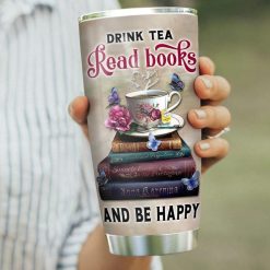 Drink Tea Read Book Stainless Steel Cup