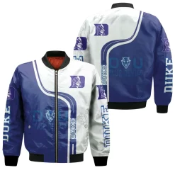 Duke Blue Devils Ncaa For Devils Fan 3d Jersey Bomber Jacket