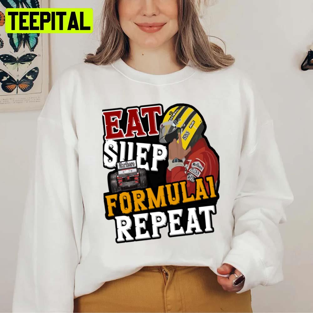 Eat Sllep Formula Repeat Formula 1 Car Racing F1 Unisex T-Shirt