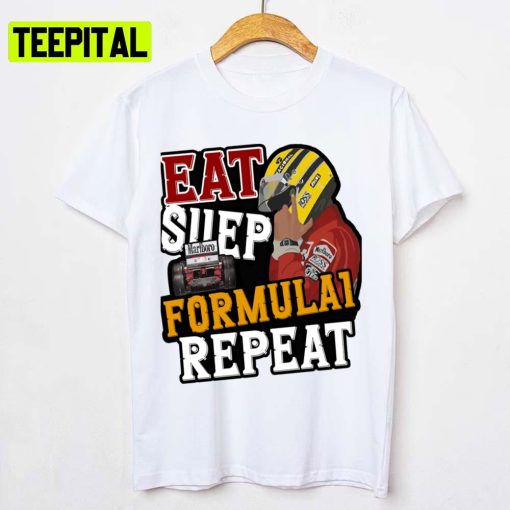 Eat Sllep Formula Repeat Formula 1 Car Racing F1 Unisex T-Shirt