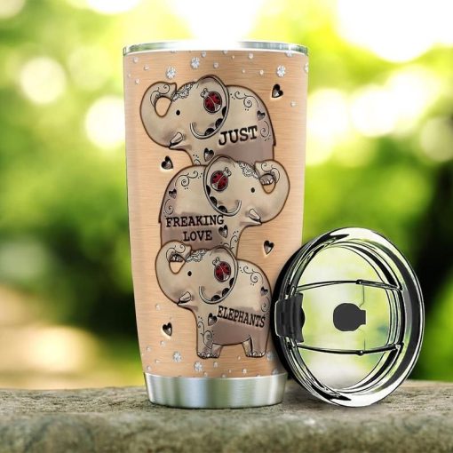 Elephant Lover Metal Style Stainless Steel Cup