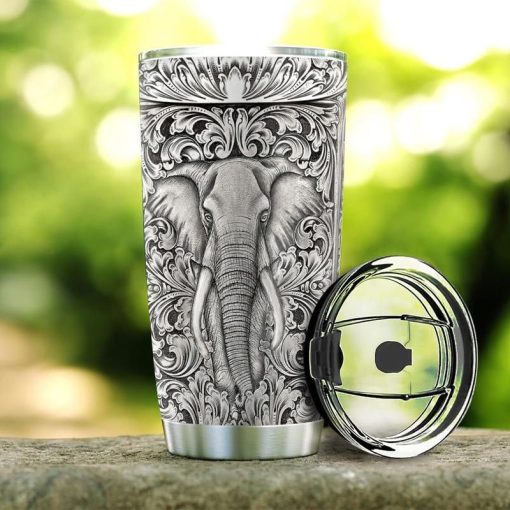 Elephant Silver Style Stainless Steel Cup