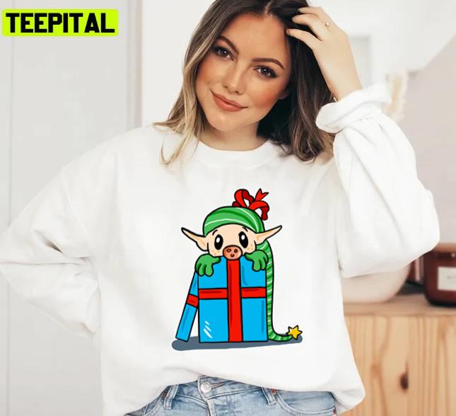 Elf Christmas Design Xmas Funny Art Unisex Sweatshirt