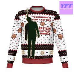 Epstein Didn’t Meme 2022 Design 3d Ugly Christmas Sweater