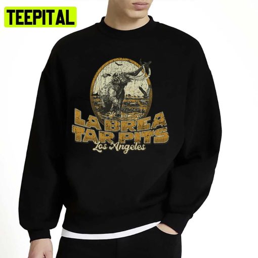 Est La Brea Tar Pits 1977 Retro Logo Unisex Sweatshirt