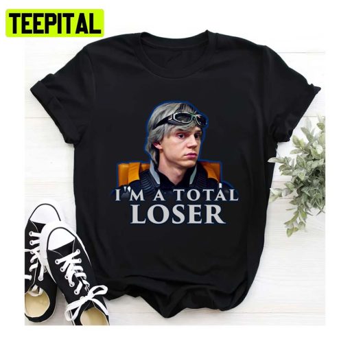 Evan Peters I’m A Total Loser Quote Cut Out Unisex Sweatshirt