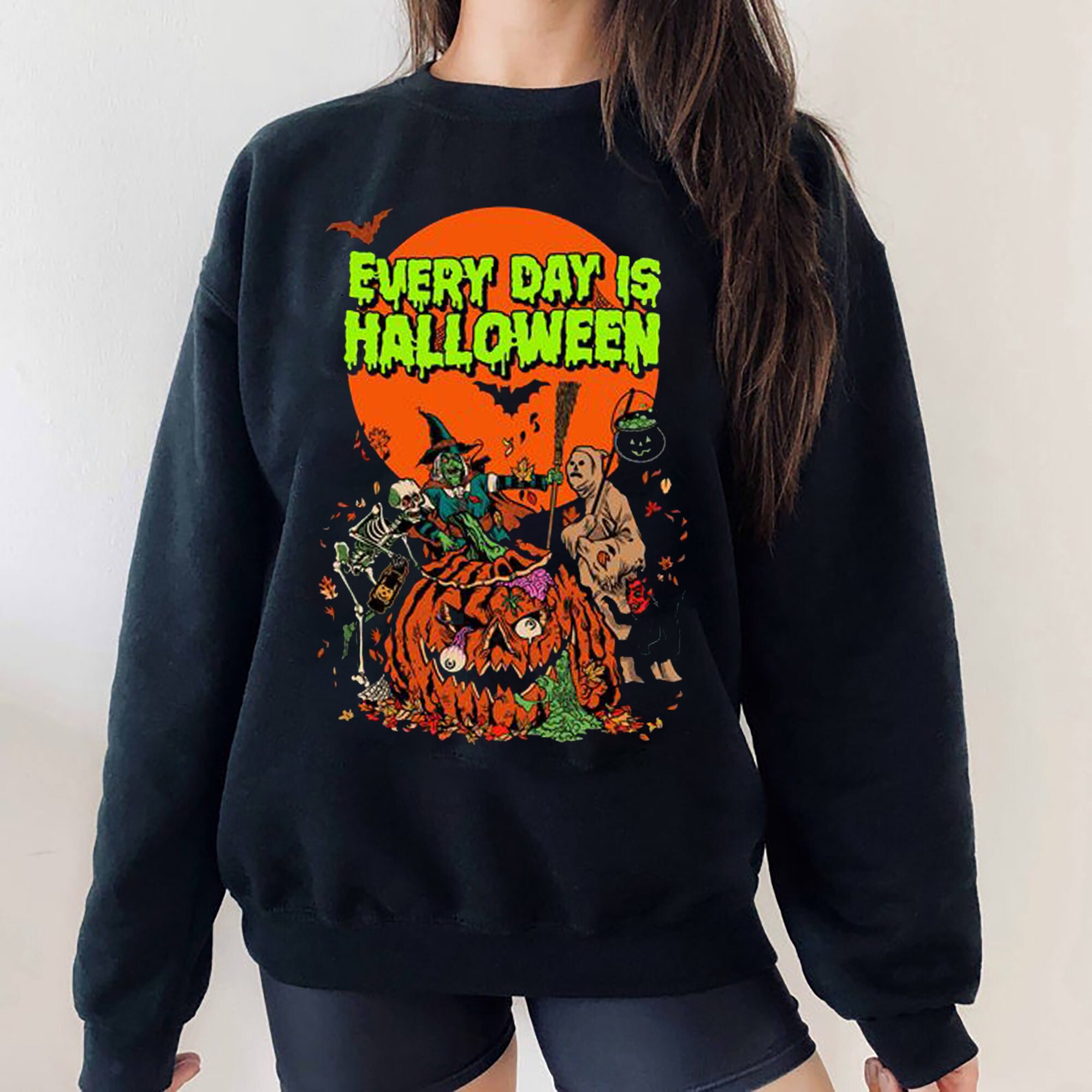 Every Day Is Silver Shamrock Masks Funny Pumpkin Halloween Unisex Sweatshirt