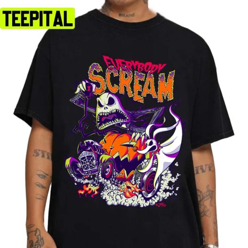 Everybody Scream Horror Design It’s Almost Halloween Unisex Sweatshirt