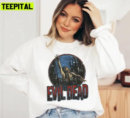 Evil Dead 1981 Retro Logo Scary For Halloween Unisex Sweatshirt