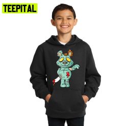 Evil Zombie Bear Halloween Illustration Hoodie