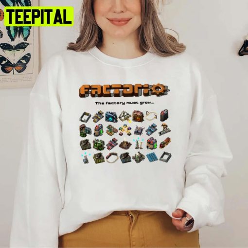 Factorio The Factory Must Grow Halloween Terraria Game Unisex Sweatshirt