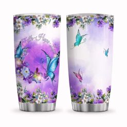 Faith Hope Love Butterfly Stainless Steel Cup