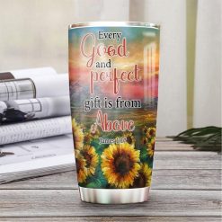 Faith Sunflower Stainless Steel Cup