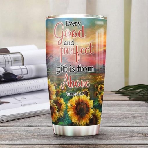 Faith Sunflower Stainless Steel Cup