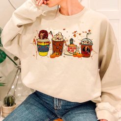 Fall Coffee Chucky Chucky Horror Cute Fall Pumpkin Halloween Unisex Sweatshirt