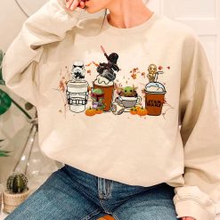 Fall Coffee Star Wars Cute Fall Pumpkin Halloween Unisex Sweatshirt