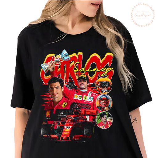 Fanart Motorsports Carlos Sainz Formula One 90s F1 Carlos 55 Grand Prix Unisex T-Shirt