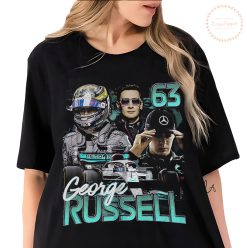 Fanart Motorsports George Russell Mercedes Petronas 90s Grand Prix F1 Formula One Unisex T-Shirt